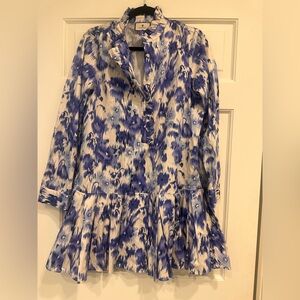 Tuckernuck Blue and White floral Dress